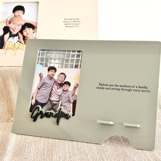 Papa Acrylic Photo Frame