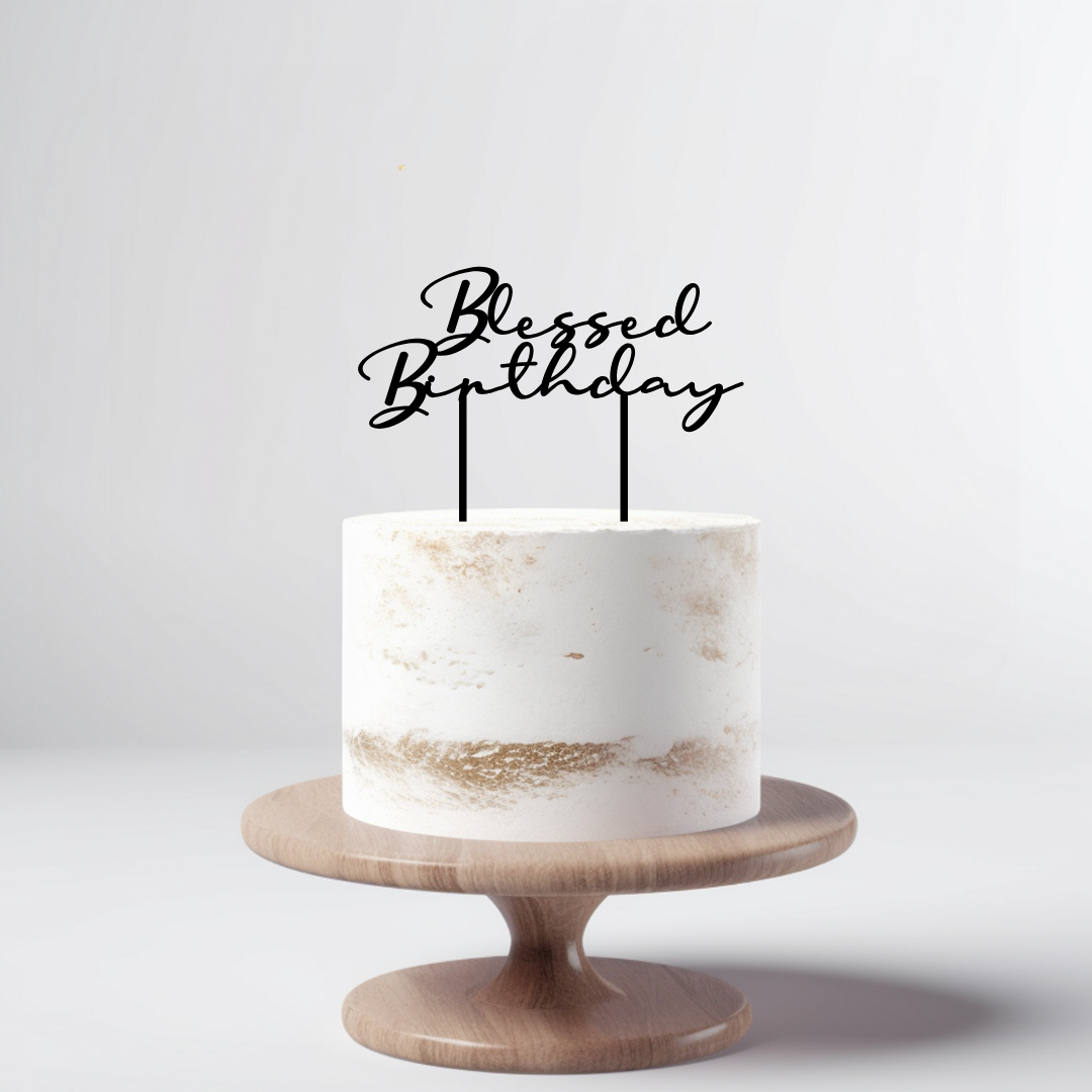 Calligraphy Cake Topper