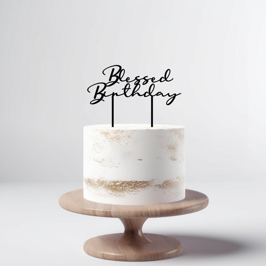 Calligraphy Cake Topper